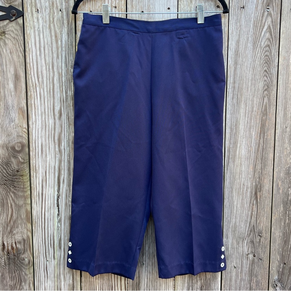 ALFRED DUNNER 6P Traditional Comfort Waist Women’s Capri Pants NWT NEW